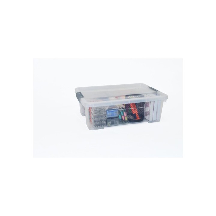 archivo 2000 caja de almacenaje con tapa 10 litros 28x40x13cm pp transparente archivo 2000 cp1482010