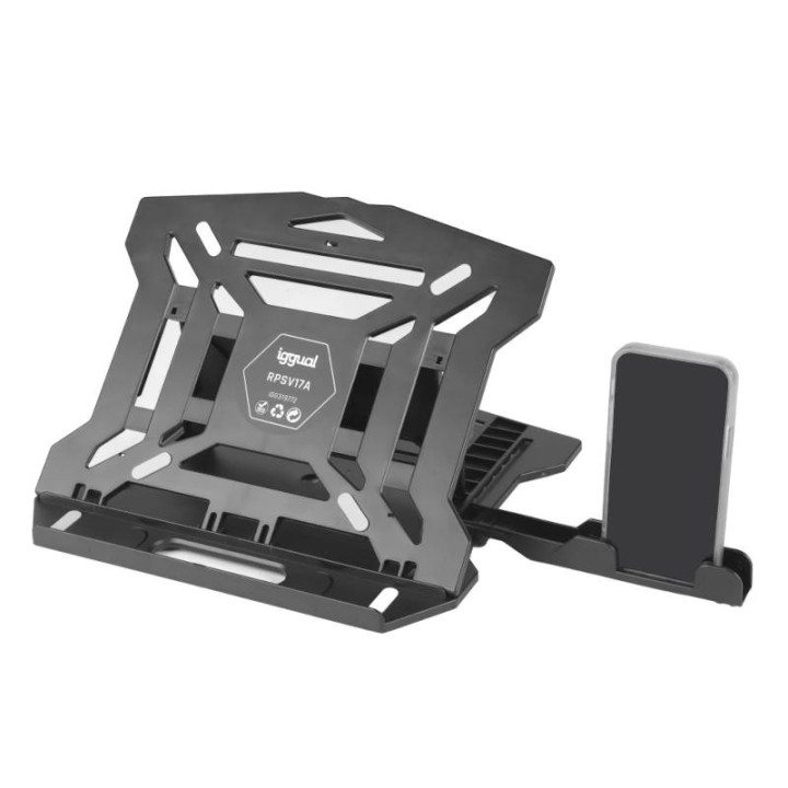 iggual soporte ordenador portatil + movil rpsv17a
