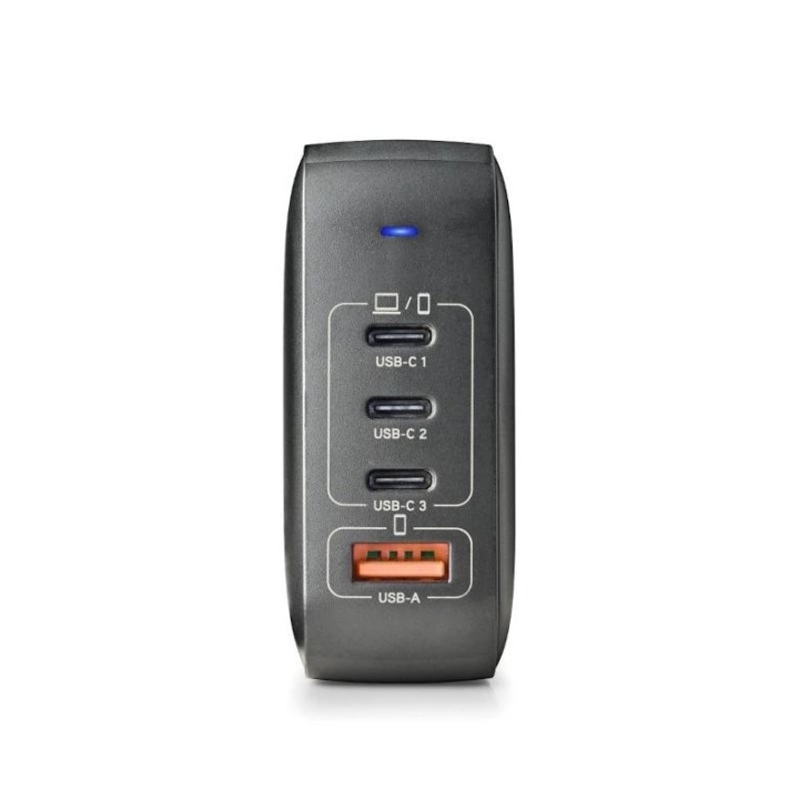 ngs cargador ultrarapido165w 4 puertos 3usb-c 1 us