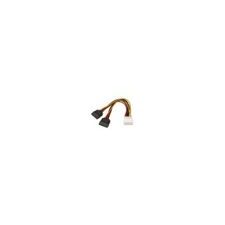 cable aisens sata alimentacion molex 4pin m-2xsata/h 20cm