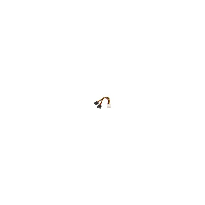 cable aisens sata alimentacion molex 4pin m-2xsata/h 20cm