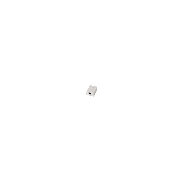 roseta de superficie aisens rj45 cat.5e utp 1 toma blanco