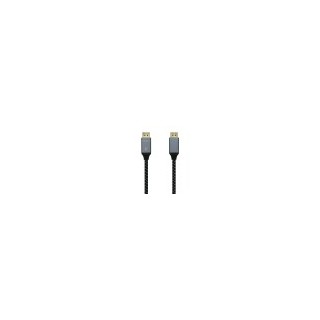 cable aisens displayport v1.4 8k60hz dp m-dp m gris negro 1.5m