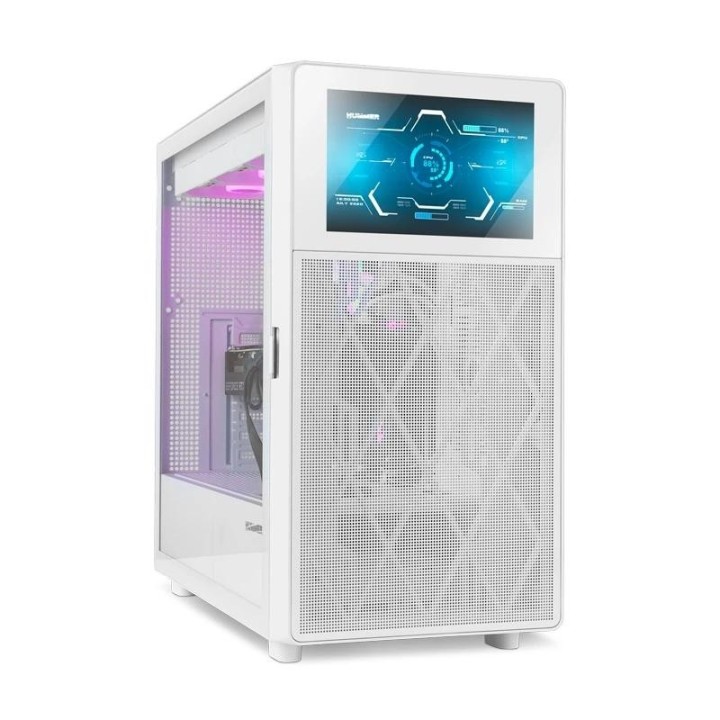 nox semitorre hummer biospantalla lcd 8 blanco