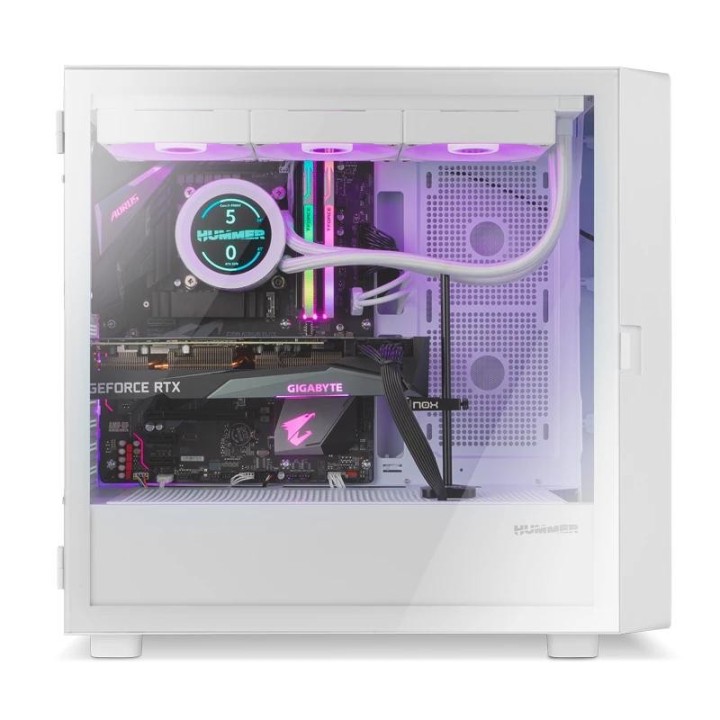 nox semitorre hummer biospantalla lcd 8 blanco