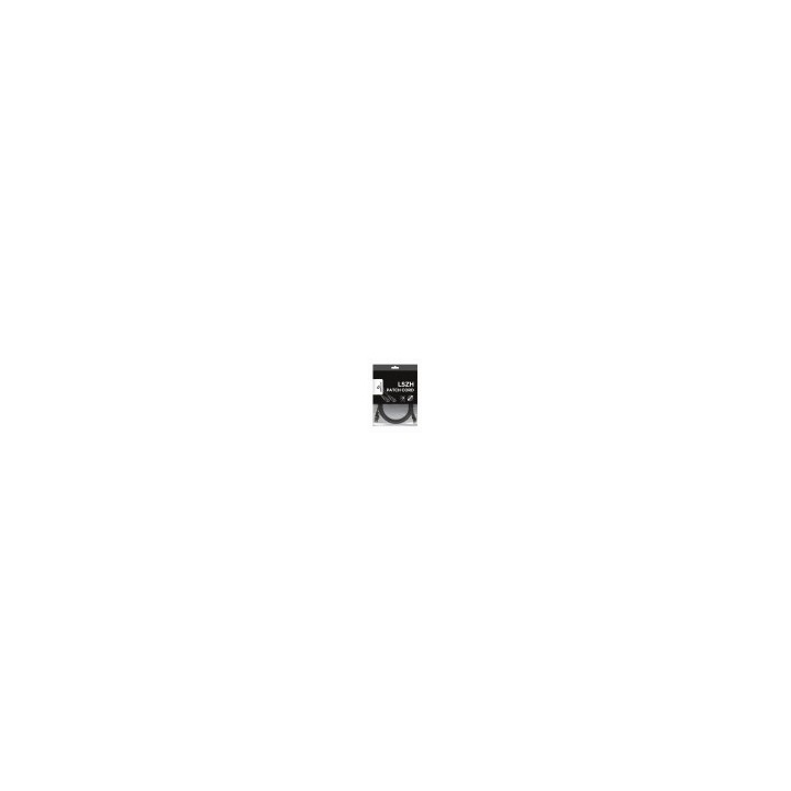 cable red s-ftp gembird  cat 6a lszh negro 3m