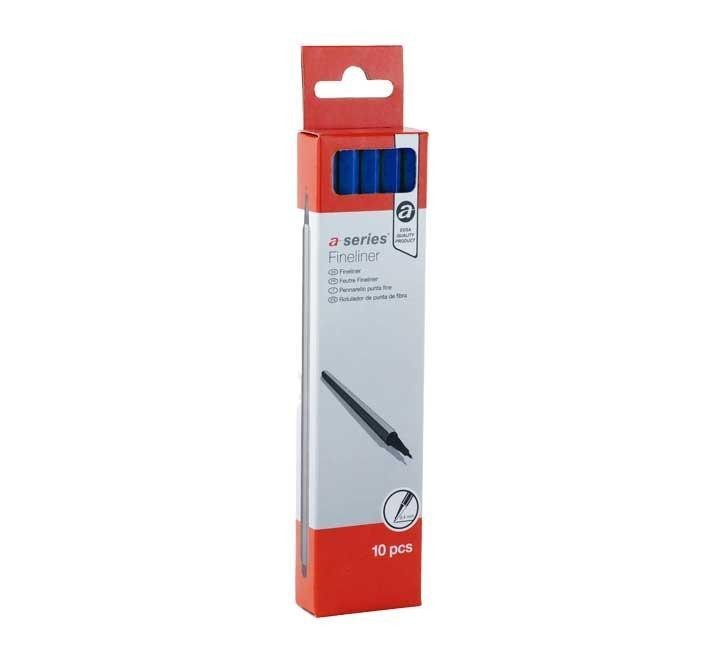caja 10 rotulador a-series 0.4mm azul as1208