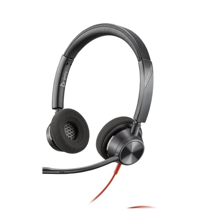 poly auriculares poly estereo blackwire 3325 con certificacion microsoft teams usb - c + conector de