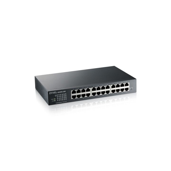 zyzel zyxel gs1915-24e, 24-port gbe smart hybrid mode switch, standalone o nebulaflex cloud, rackmou