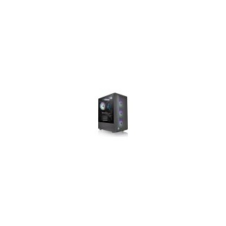 caja thermaltake s200 tg atx 2xusb 3.0 argb sin fuente negro