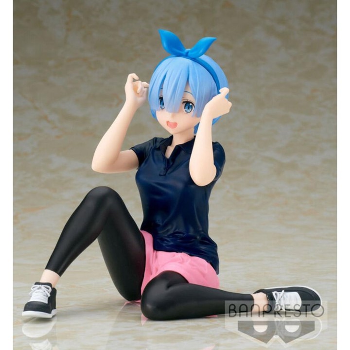 banpresto figura banpresto re zero starting life in another world relax time rem training