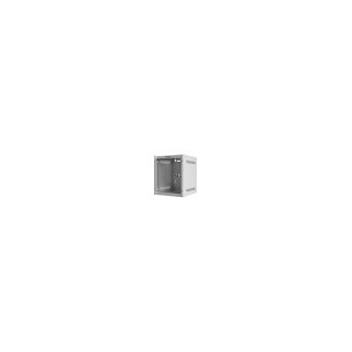 armario lanberg mural 6u 280x310 rack 10 flat pack gris puerta cristal