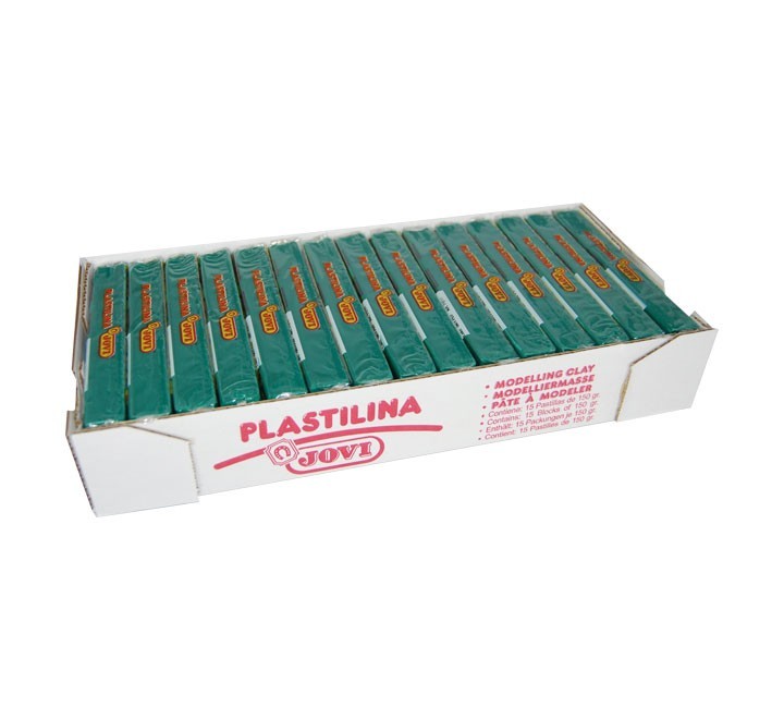 pastilla plastilina jovi 150g verde oscuro 7111