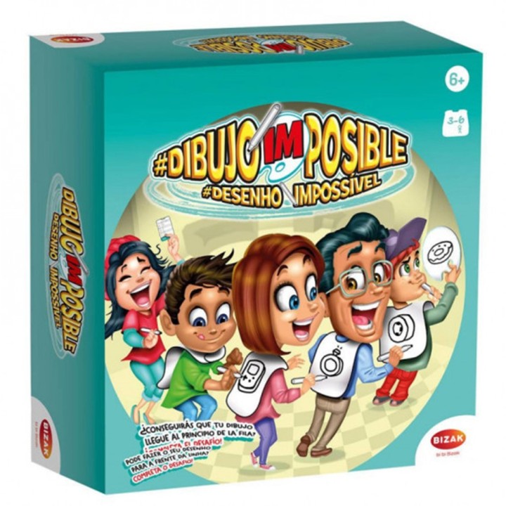 bizak juego dibujo imposible -  adivina que pinto