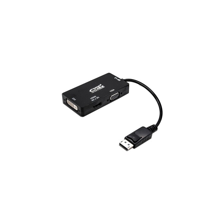 nanocable conversor displayport a vga - dvi - hdmi nanocable 15cm -  macho - hembra