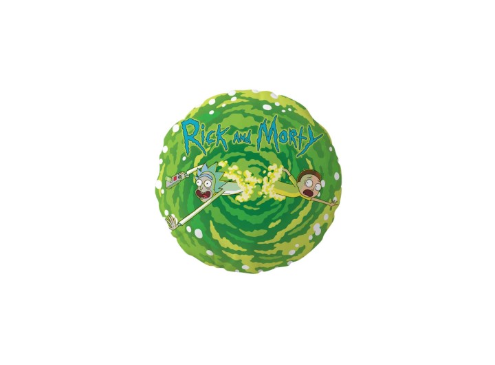 sd toys cojin redondo sd toys rick & morty logo rick y morty envasado vacio
