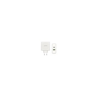 cargador 48w aisens 1xusb-c pd3.0 30w 1xusb-a qc3.0 18w blanco