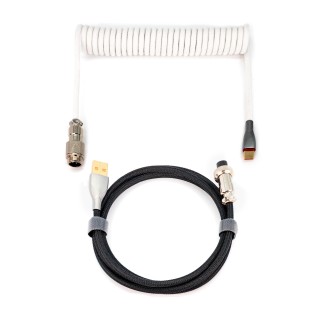 phoenix technologies phoenix kioru cable aviador en espiral con conector tipo c para teclados gaming