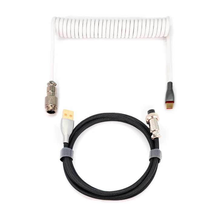 phoenix technologies phoenix kioru cable aviador en espiral con conector tipo c para teclados gaming