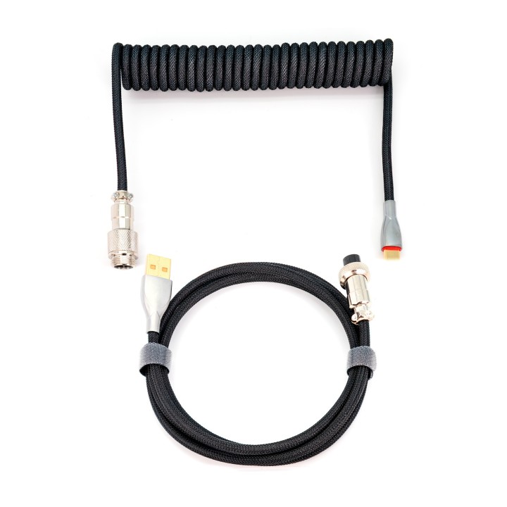 phoenix technologies phoenix kioru cable aviador en espiral con conector tipo c para teclados gaming