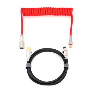 phoenix technologies phoenix kioru cable aviador en espiral con conector tipo c para teclados gaming