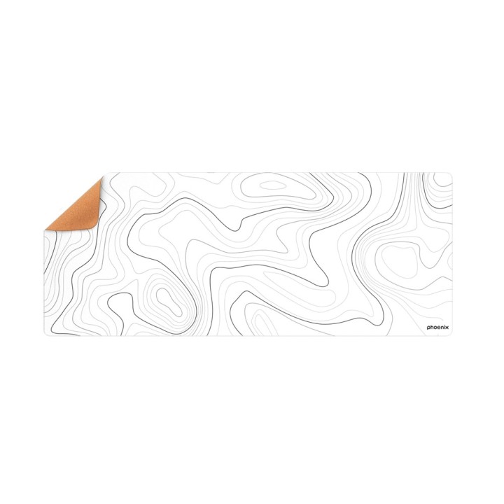 phoenix technologies alfombrilla phoenix stratos para raton escritorio blanca 90 x 40 cm con base de