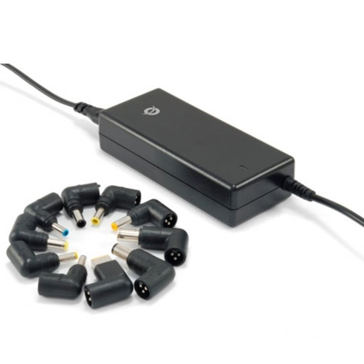 conceptronic cargador universal de portatil conceptronic 65w automatico 18v a 20v 10 conectores
