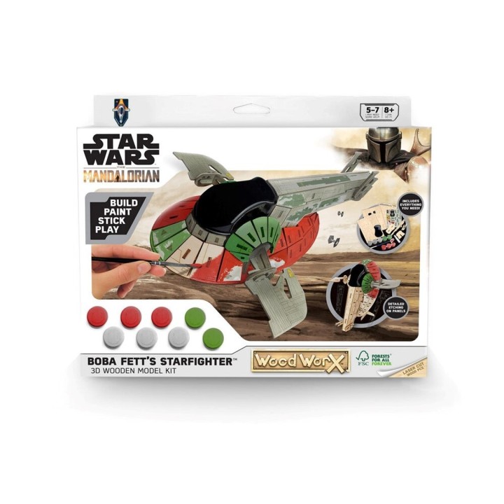 woodwork replica madera para pintar woodwork star wars bobba fett slave 1