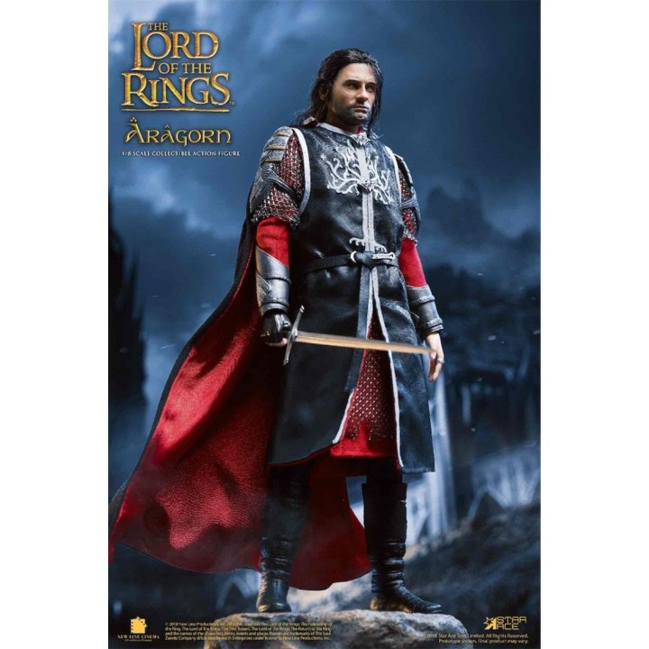 star ace figura star ace el se?or de los anillos aragorn 2.0 version deluxe real master serie 22.5 c
