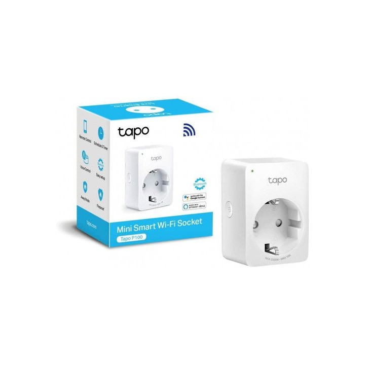 tapo p100 enchufe inteligente 2300 w blanco