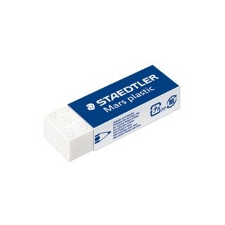 staedtler goma de borrar mars plastic 65x23x13mm.) staedtler 526 50  pack: 20 unidades