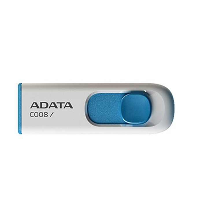 adata lapiz usb c008 32gb usb 2.0 blanco/azul