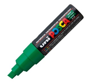marcador uni-ball posca pc8k 8.0mm verde
