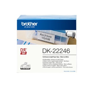 brother etiquetas cinta continua brother dk - 22246 papel blanco
