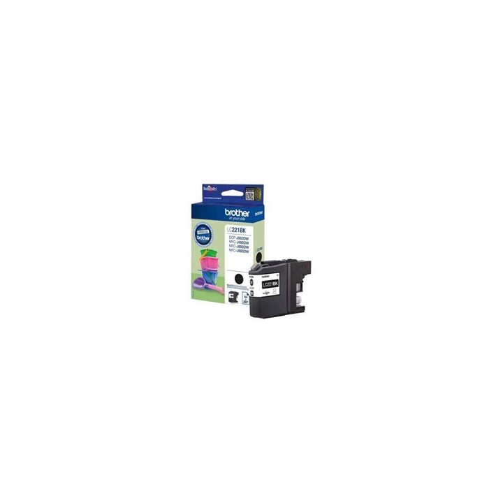 brother cartucho tinta brother lc221bk negro 260 paginas dcpj562dw -  mfcj480dw -  mfcj680dw