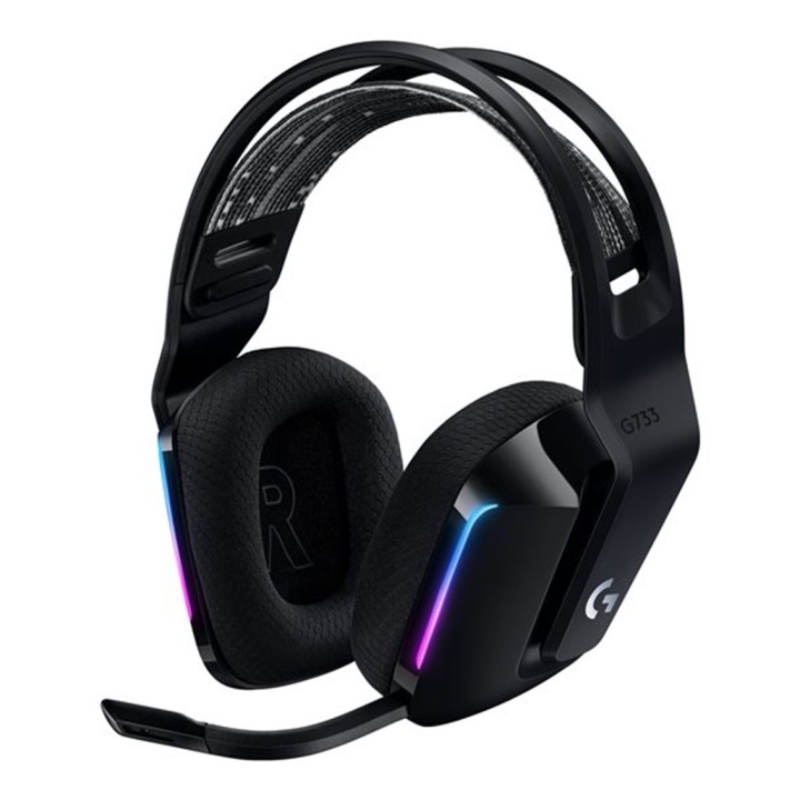 logitech auricular con microfono logitech g g733 gaming wireless inalambrico negro