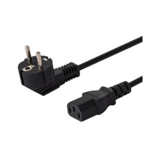 cable alimentacion 1.8m schuko-iec c13 savio cl-98 1.8m 3 pines negro macho