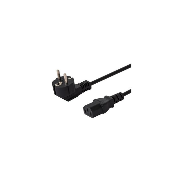 cable alimentacion 1.8m schuko-iec c13 savio cl-98 1.8m 3 pines negro macho