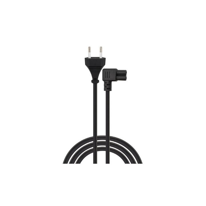 cable alimentacion universal savio cl-179 5m 2 pines negro 2.5a iec c7