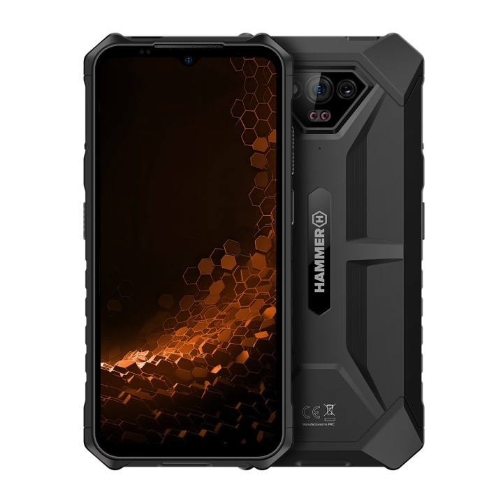 hammer telefono movil smartphone rugerizado hammer iron v 6gb + 6gb + 64gb negro