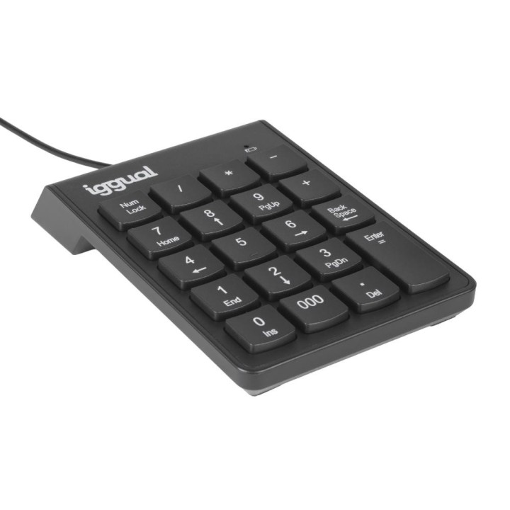 iggual teclado numerico usb ck-num-19t negro