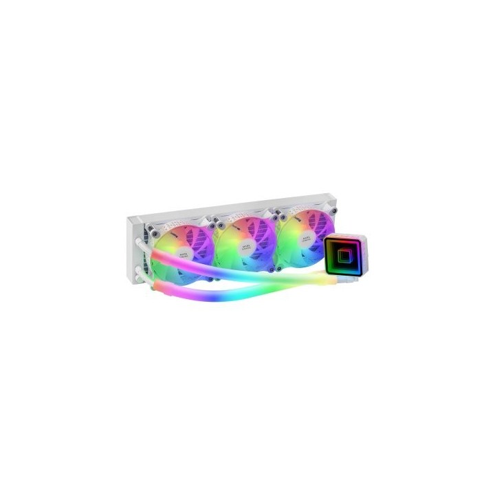 mars gaming kit refrigeracion liquida mars gaming ml - ultra360 blanco 650w 3 x 120mm rgb