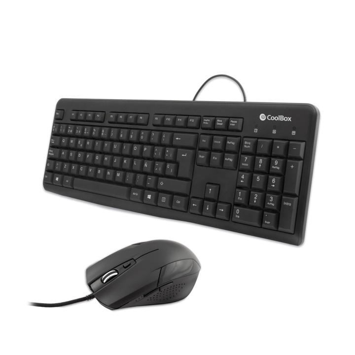 coolbox kit teclado + raton coolbox usb negro coo - ktr - 01u