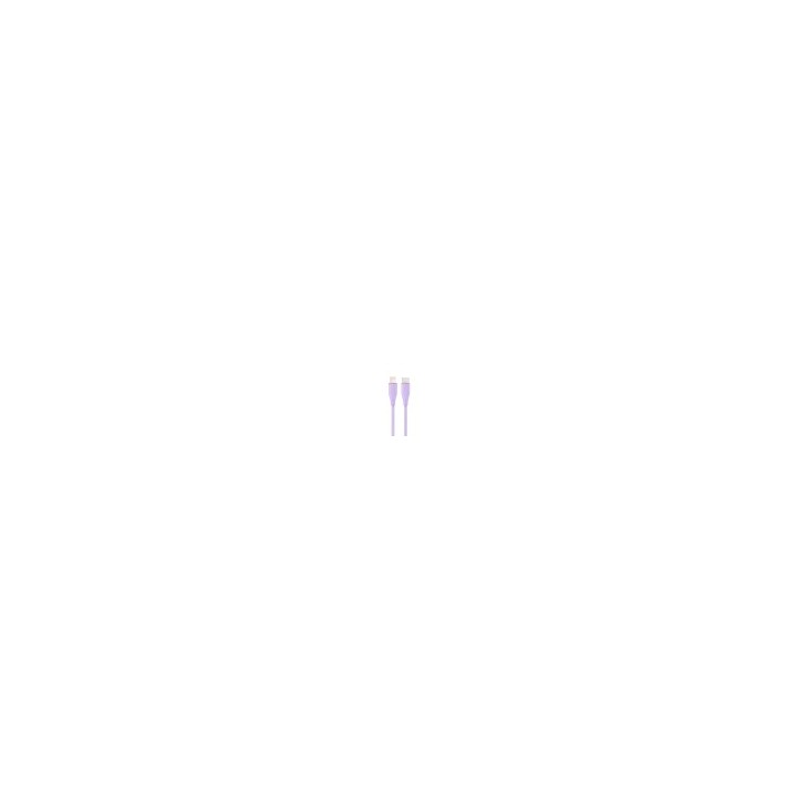 cable de carga y datos gembird usb tipo-c a 8 clavijas 1,5 m violeta
