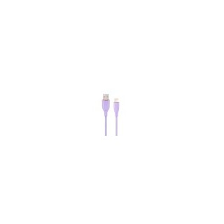 cable de carga y datos gembird de silicona premium de 8 clavijas 1,5 m violeta