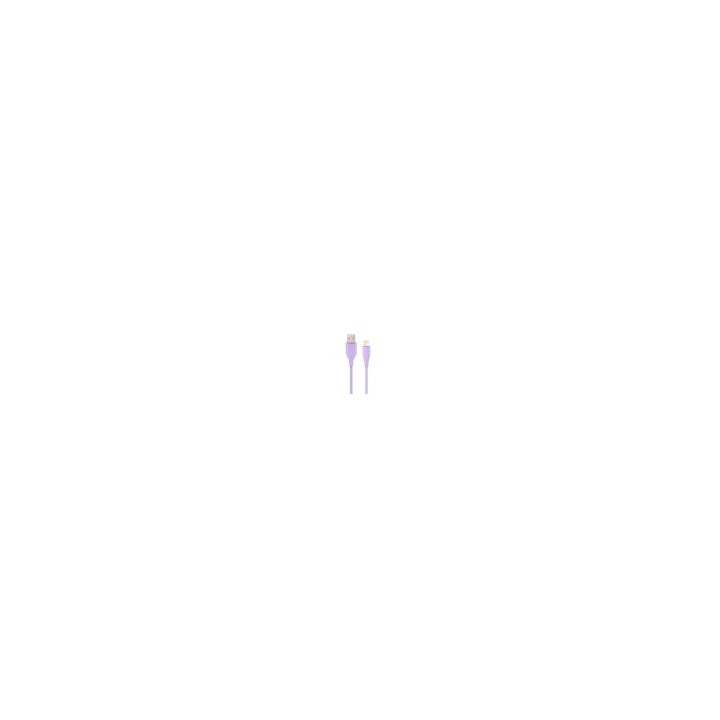 cable de carga y datos gembird de silicona premium de 8 clavijas 1,5 m violeta