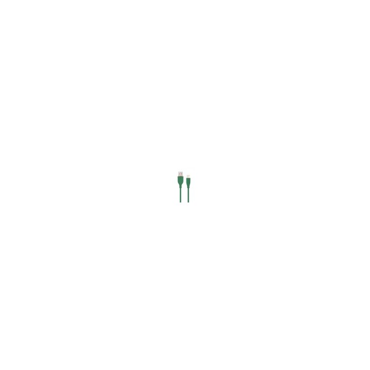 cable de carga y datos gembird de silicona premium de 8 clavijas 1,5 m verde