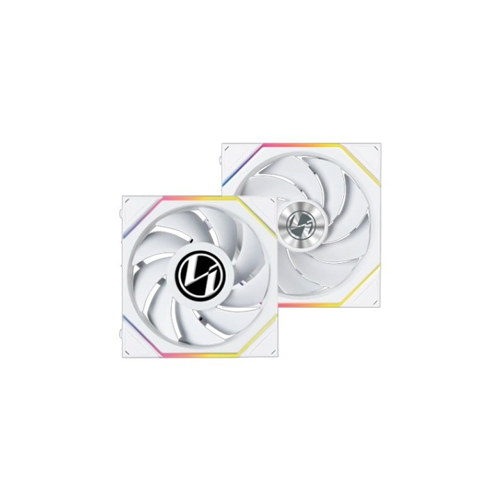 ventilador 120x120 lian li unifan tl-lcd wireless white 1.6 lcd pack 3u l-wireless argb 1900rpm 28.5