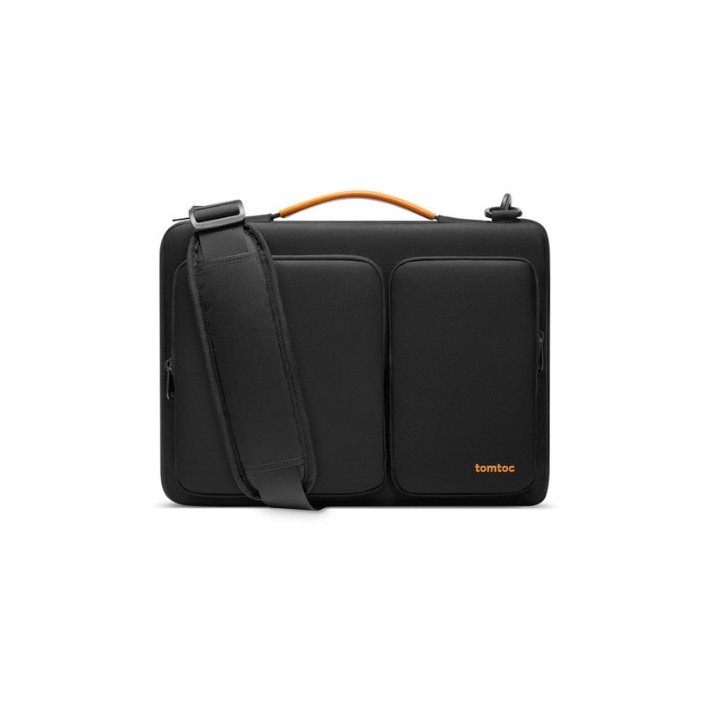 maletin portatil 14  tomtoc defender a42 black incluye asa de hombro refuerzo cornerarmor