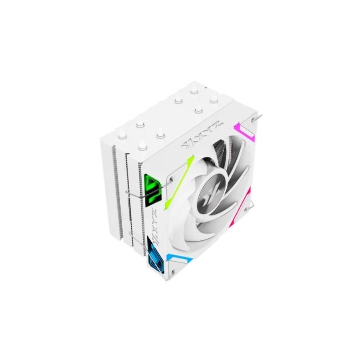 disipador xyz thermax 4 white 120mm multisocket argb 18,5db 200rpm